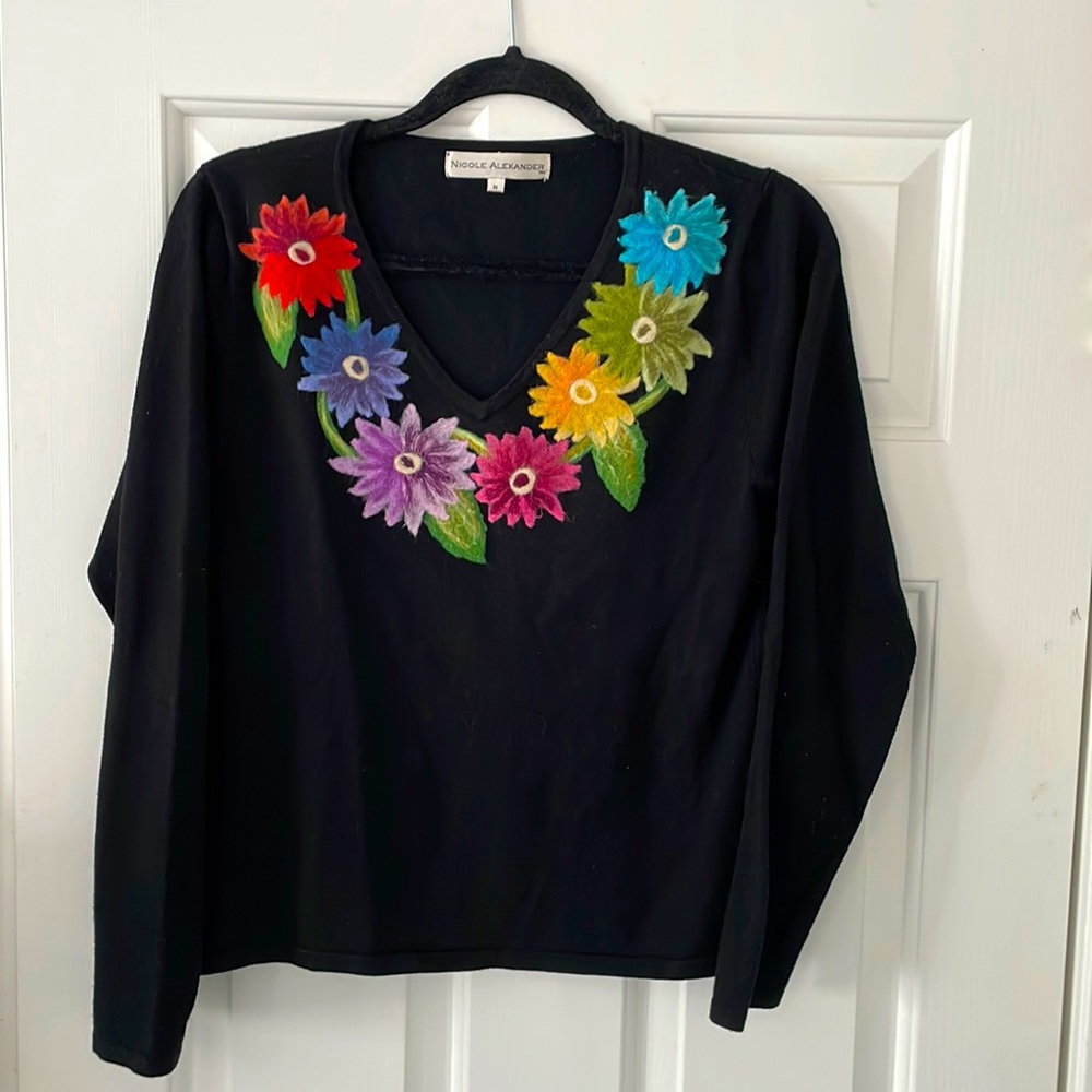 Womens sweater Rayon/nylon blend